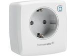 HOMEMATIC IP Smart-Home-Zubehör "Schalt-Mess-Steckdose (V2) - 157337A0", weiß, B:15cm H:10cm T:20cm, Smart-Home-Stationen, Smart-Home-Zubehör
