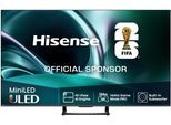 HISENSE QLED Mini LED-Fernseher "75U7Q", Energieeffizienz: E, schwarz, 75, Fernseher, 4K UHD Mini LED, QLED Mini LED-Fernseher