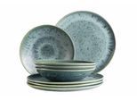 Tafelservice MÄSER "Carellia", blau, 8, Geschirr-Sets, Tafelservice