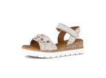 Plateausandaletten GABOR "Plateau Sandale", Damen, Gr. 37, beige, Schuhe
