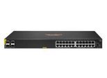 HPE Networking CX6000 Switch 24-Port 1GBase-T 4-Port 1G SFP 370W Klasse 4 PoE rackmountfähig