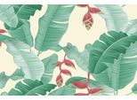 Fototapete LIVING WALLS "ARTist Heliconia", bunt (creme, gelb, grün), B:4m L:2,7m, Vlies, Tapeten, Vlies, Wand, Schräge