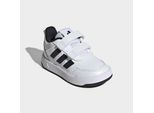 Sneaker ADIDAS SPORTSWEAR "TENSAUR SPORT 3.0 FÜR BABYS UND KLEINKINDER", Mädchen, Gr. 26, cloud weiß, core schwarz, ftwr weiß, Synthetik, Textil, Schuhe Sneaker, für Kinder, mit Klettverschluss