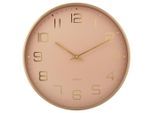 Karlsson Wanduhr Elegance, Gold, Hellbraun, Metall, 40x40x4.2 cm, Dekoration, Uhren, Wanduhren