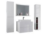 Badezimmer Lendas 5-tlg. ca. 147 cm Weiß