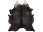 Linea Natura Rinderfell, Schwarz, Fell, Echtleder, Rindleder, Tier, Tierform, 160x250 cm, Teppiche & Böden, Teppiche, Fellteppiche