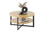 Couchtisch Rondo Schwarz/Eiche Artisan