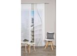 Schiebegardine VISION S "HEIGHTS", grau, B:60cm H:245cm, Polyester, Gardinen, Schiebegardine, Schiebevorhang, Digitaldruck, Bambus