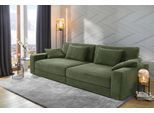Big-Sofa JOCKENHÖFER GRUPPE "Milano XXL, B: 290 cm", grün, B:290cm T:135cm, Korpus: 100% Polyester;Kissen: 100% Polyester, Sofas, Big-Sofa, mit Zierkissen, Relaxfläche 120x240 cm, Federkern