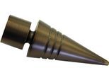 Gardinenstangen-Endstück GARDINIA "Spitze", braun (bronzefarben), 2 Stk., Gardinenstangenendstücke, Gardinenstangen-Endstück, Serie Einzelprogramm Chicago Ø 20 mm