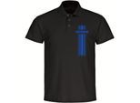 multifanshop Poloshirt - Hoffenheim - Streifen - Druck blau - Polo