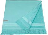 Hamamtuch ROSS "Hamam", blau (lagune), B:90cm L:180cm, Hamam Frottier, Hamam Frottier, Handtücher, Hamamtuch, idealer Begleiter für Strand, Sauna oder Wellnessbereich