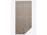 Handtuch Gr. 2, beige, B:80cm L:150cm, 100% Baumwolle, Handtücher, Handtuch