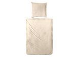 Bettwäsche PRIMERA "Renforce-Bettwäsche Leo", beige (braun), B/L: 135cm x 200cm, 1 Stk., 1 Stk., Renforcé, B/L: 80cm x 80cm, 2, Renforcé, Obermaterial: 100% Baumwolle, Bettwäsche, Bettwäsche