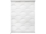 Doppelrollo K-HOME "Doppelrollo Trapez" Gr. 22, weiß (weiß, weiß), B:65cm H:200cm, Polyester, Rollos, Doppelrollo
