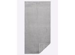 Handtuch Gr. 5, grau (hellgrau), B:30cm L:50cm, 100% Baumwolle, Handtücher, Handtuch