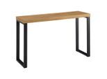 Mid.you Konsolentisch, Braun, Holzwerkstoff, rechteckig, U-Form, 39x75.5x120 cm, einfacher Aufbau, Wohnzimmer, Wohnzimmertische, Konsolentische