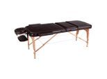 Novel Massageliege, Braun, Holz, Metall, Kunststoff, Holzwerkstoff, Buche, Hartholz, 70x62-85x185 cm, Freizeit & Co, Wellness & Gesundheit, Gesundheit