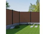 Beldano , Braun , Kunststoff, Holzwerkstoff , 180x180x21 cm , Freizeit im Garten, Gartenaccessoires, Sichtschutz Balkon & Garten, Balkon- & Zaunblenden