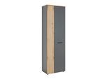 Garderobenschrank Cadix Anthrazit/Eichefarben