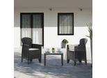 Ondega , Anthrazit , Textil , Füllung: Schaumstoff, Fleece , Grüner Punkt, GS-geprüft, Made in Italy , wetterbeständig , Gartenmöbel, Balkonmöbel, Balkonmöbel-Sets