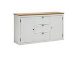 Sideboard Korsika Eichefarben/Weiß
