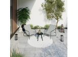 Beldano , Anthrazit, Grau , Metall, Textil , UV-beständig, geeignet für Balkon , Gartenmöbel, Balkonmöbel, Balkonmöbel-Sets