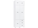 Kleiderschrank Kivo Weiß