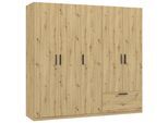 Drehtürenschrank Milos Eiche Artisan