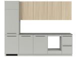 Küchenblock Milino o. Geräte Eichefarben