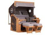 Strandkorb Seaside XXL Teak 2-Sitzer