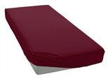 Spannbettlaken BELLANA "bellana Aqua mit Elasthan, 160 g/m²", rot (bordeaux), 1 Stk., Jersey-Elasthan, 100x200 100x210 100x220 110x200 110x210 110x220 120x200 120x210 120x220 90x200 90x210 90x220 35cm, Jersey-Elasthan, Obermaterial: 97% Baumwolle, 3% Elasthan, Bettlaken, Spannbettlaken, Spannbetttuch für Matratzen bis 35cm Höhe, bügelfrei, faltenfrei, Topseller