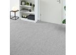Teppichboden ANDIAMO "Milo, Nadelfilz, Gesamthöhe 2,5 mm, Made in Belgium", grau, B:200cm L:100cm, Polyester, Polypropylen (PP), Teppiche, Uni Farben, Breite 100 cm oder 200 cm, Wohnzimmer, strapazierfähig