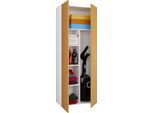 Mehrzweckschrank VCM "Holz Besenschrank Staubsauger Putzschrank Vandol K", braun (weiß, buche), B:70cm T:40cm, Obermaterial: 100% Holz Wood., Schränke, Mehrzweckschrank