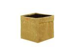 Aufbewahrungsbox LYCCE "Aufbewahrungskorb Faltbare Aufbewahrungsbox Cord 1P 1er Pack", gelb (senfgelb), B:33cm H:31cm T:33cm, Obermaterial: 90% Polyester PES. 10% Nylon NY., Aufbewahrungsboxen, Aufbewahrungsbox