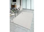 Teppich THE CARPET "Mistra", beige (creme), B:140cm H:10mm L:200cm, Polypropylen, Teppiche, Teppich, moderner robuster In und Outdoor Teppich