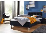 Polsterbett "Vulkan", schwarz, B:130cm L:210cm, Bezug Bett: Microfaser (100% Polyester) oder Strukturstoff (77% Polyester, 23% Viskose);Bonnell-Federkernmatratze: Mischgewebe (51% Polyprophlen, 39% Polyester, 10% Baumwolle);Kaltschaummatratze: (100% Polyester), Bezug abnehm- und waschbar bis 60C, WESTFALIA SCHLAFKOMFORT, Betten, Polsterbett, in diversen Ausführungen