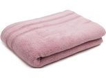 Badetuch GÖZZE "Monaco", rosa (altrosa), B:70cm L:140cm, Walkfrottier, Obermaterial: 100% Baumwolle, Handtücher, Badetuch, Uni Farben, mit gewellter Bordüre, reine Baumwolle