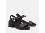 Sandale TIMBERLAND "LAGUNA SHORE BACKSTRAP SANDAL", Damen, Gr. 42, blk full grain, Leder, Schuhe Sandale, aus Leder