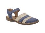 Sandale JOSEF SEIBEL "Rosalie 33, blau-kombi", Damen, Gr. 40, blau (blau, kombi), Obermaterial: 100% Rindsleder Leather cow., Schuhe Sandale