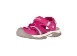 Sandale TROLLKIDS "Kids Stavanger Sandal XT", Mädchen, Gr. 39, bright pink, schwarz mint, Synthetik, Schuhe Sandale