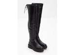 bonprix Overknee Stiefel, schwarz, Gr.39, Schöner Overknee-Stiefel vielseitig kombinierbar