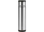Isolierflasche EMSA "Mobilty", grau (silberfarben, anthrazit), 700ml, Edelstahl, Trinkflaschen, Isolierflasche, Edelstahl schwarz, SAFE LOC-Verschluss, 100% dicht, 12h heiß/24h kalt