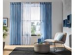 Gardine OTTO HOME "Dimona" Gr. 5, blau, B:140cm H:265cm, Voile, Polyester, Gardinen, Gardine, 2er-Set, Voile, Polyester, Wellen