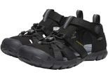 Sandale KEEN "SEACAMP II CNX", Jungen, Gr. 37, schwarz (schwarz, grau), Synthetik, Textil, Schuhe Sandale