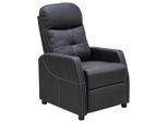 Mid.you Fernsehsessel, Schwarz, Kunststoff, 65x80-105x90-154 cm, Relaxfunktion, Wohnzimmer, Sessel, Fernsehsessel