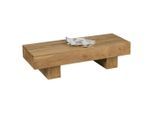 Mid.you Couchtisch, Akazie, Holz, Akazie, massiv, rechteckig, eckig, 45x30x120 cm, Wohnzimmer, Wohnzimmertische, Couchtische