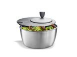 Gefu Salatschleuder Rotare, Grau, Schwarz, Metall, 3 L, 17.9 cm, Kochen, Küchenhelfer, Salatschleuder