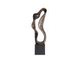 Light & Living Skulptur Najac, Schwarz, Gold, Kunststoff, 21.5x15x69.5 cm, stehend, Dekoration, Skulpturen & Dekoobjekte, Skulpturen