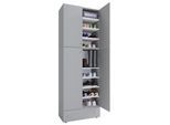 Schuhschrank VCM "XXL Schuhschrank Kleiderschrank Schrank Lona 9f A", grau, B:70cm T:39cm, Obermaterial: 100% Holz Wood., Schränke, Schuhschrank